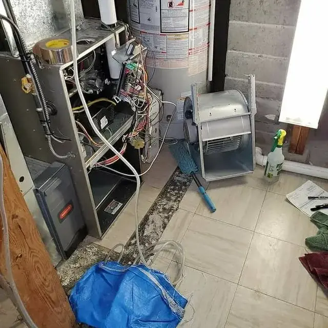 High-quality furnace after professional service